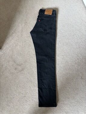 Levi’s Premium 511 Slim Fit Black Jeans Women’s Size 30 Stretch Denim